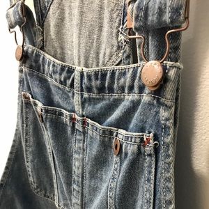 Free People cutoff shorts overalls